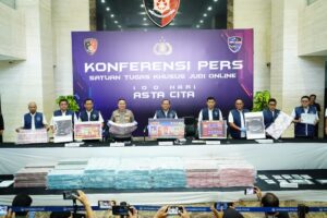 Komitmen Polri atas Asta Cita Presiden Prabowo : Polri Berhasil Sita Rp78,1 Miliar dari Judol Internasional