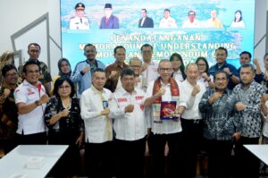 Pj Sekdaprov Sumut Saksikan Penandatanganan Kerja Sama dan Kesepahaman Toba Caldera UGG